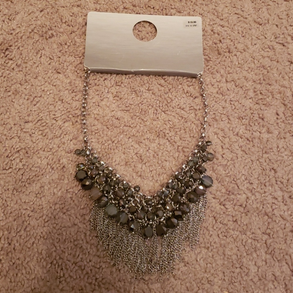 Gray necklace